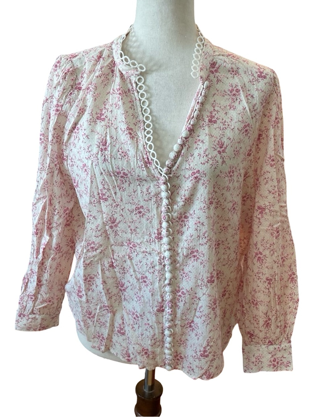 SUNDAYS Cottagecore Floral Blouse
